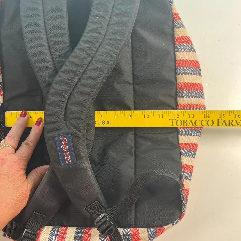 Jansport Backpack Big Student Multicolor Cotton Clean No Holes Large 17